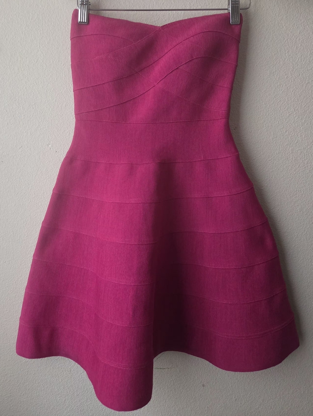 WOW couture Strapless Bright Fuchsia Fit-and-Flare Dress